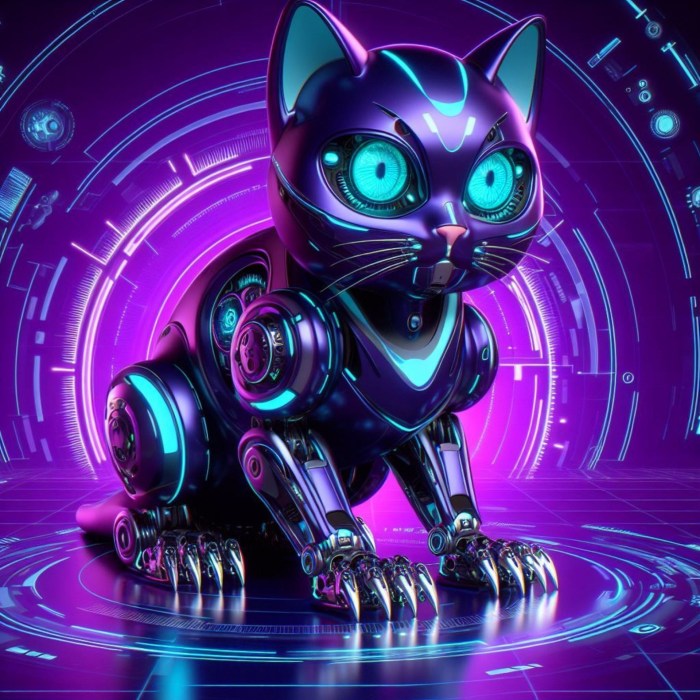 Futuristic Tech Cat Free Stock Photo - Public Domain Pictures